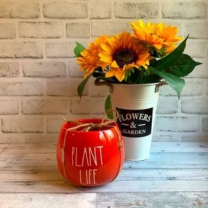Rae Dunn NIB Ceramic Plant Life Round Planter